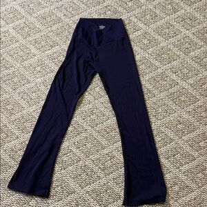 Navy Blue Flared Leggings